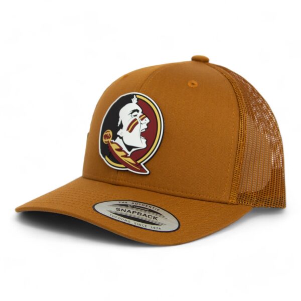 Florida State Seminoles 3D YP Snapback Trucker Hat- Caramel