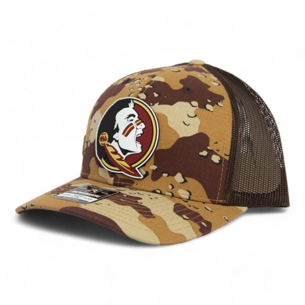 Florida State Seminoles 3D Patterned Snapback Trucker Hat- Desert Camo/ Brown