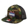 Florida Gators 2025 Basketball National Champions 3D Wool Blend Flat Bill Hat- Army Camo/ Black
