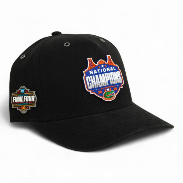 Florida Gators 2025 Final Four National Champions 3D Snapback Canvas Hat- Black