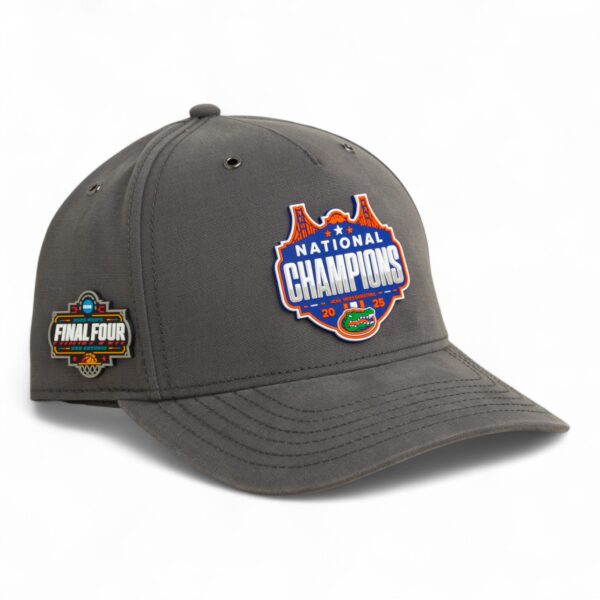 Florida Gators 2025 Final Four National Champions 3D Snapback Canvas Hat- Charcoal