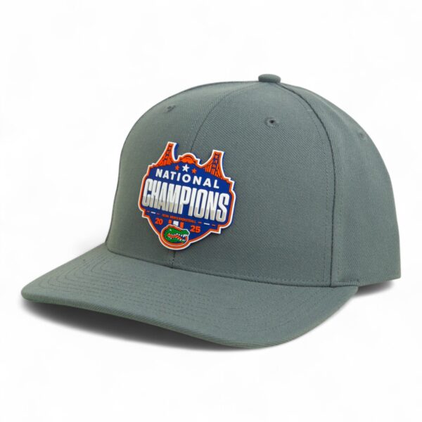 Florida Gators 2025 Basketball National Champions 3D Snapback Surge Trucker Hat- Charcoal
