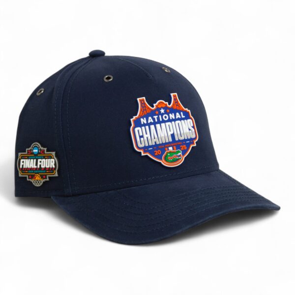 Florida Gators 2025 Final Four National Champions 3D Snapback Canvas Hat- Navy