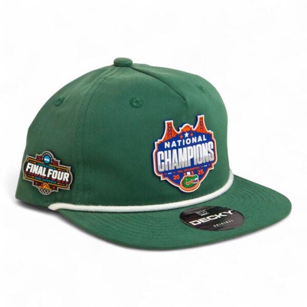 Florida Gators 2025 Final Four National Champions 3D Classic Rope Hat- Forest/ White