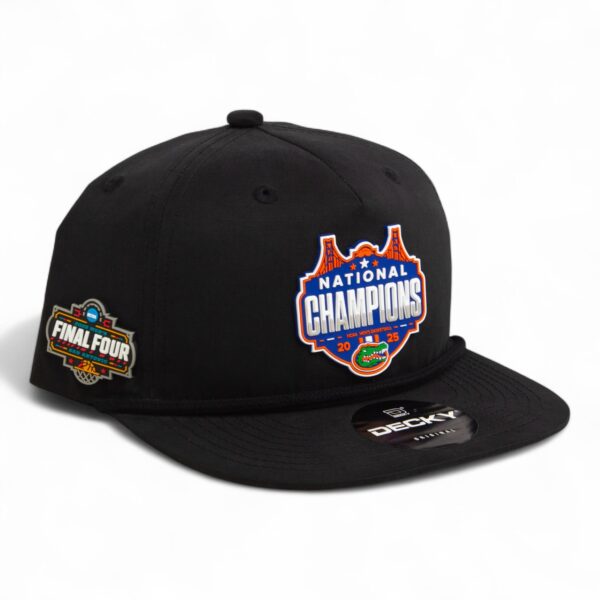 Florida Gators 2025 Final Four National Champions 3D Classic Rope Hat- Black