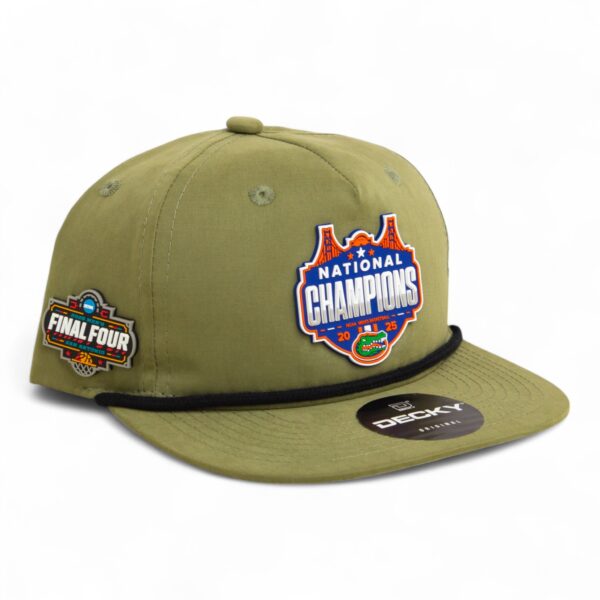 Florida Gators 2025 Final Four National Champions 3D Classic Rope Hat- Loden/ Black