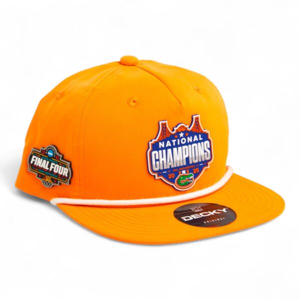Florida Gators 2025 Final Four National Champions 3D Classic Rope Hat- Orange/ White