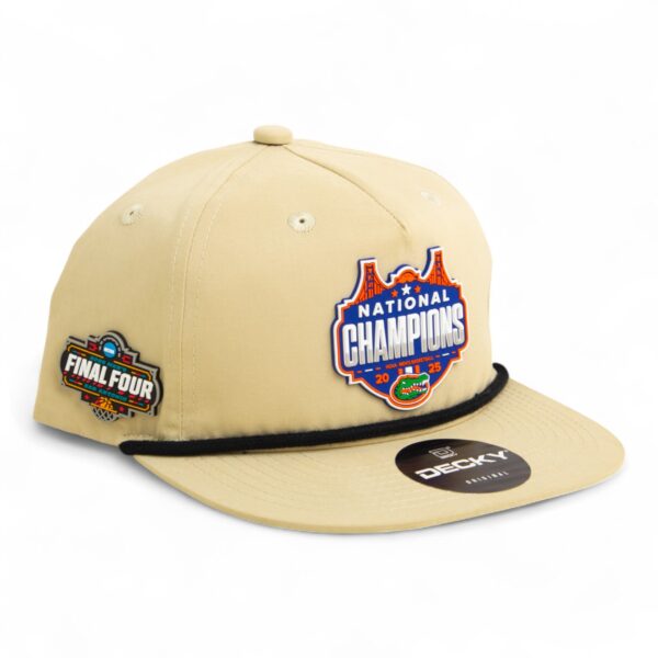 Florida Gators 2025 Final Four National Champions 3D Classic Rope Hat- Birch/ Black