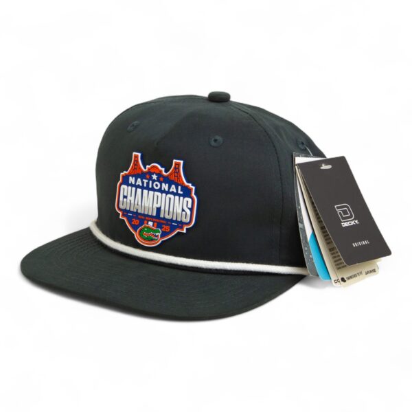 Florida Gators 2025 Basketball National Champions 3D Classic Rope Hat- Charcoal/ White