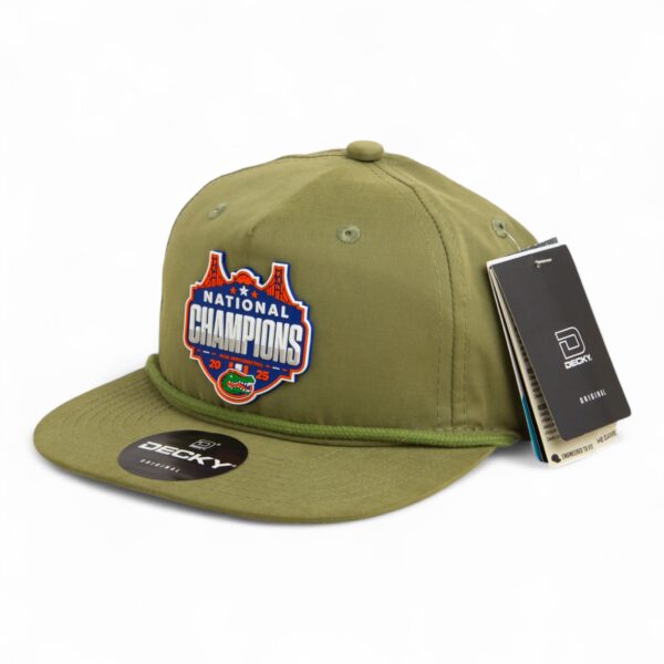 Florida Gators 2025 Basketball National Champions 3D Classic Rope Hat- Loden