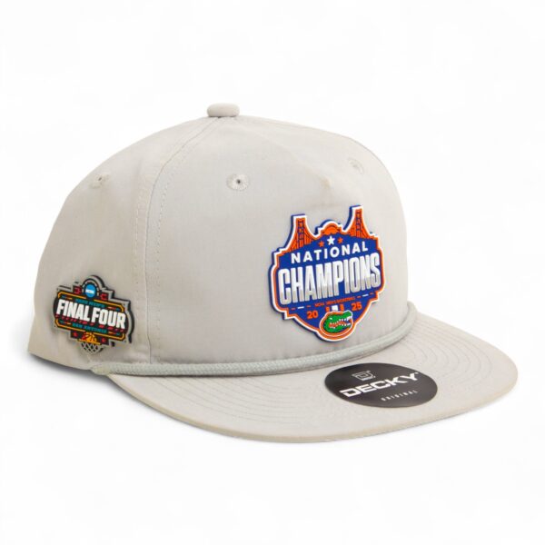 Florida Gators 2025 Final Four National Champions 3D Classic Rope Hat- Grey