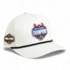 Florida Gators 2025 Final Four National Champions 3D Five Panel Classic Rope Hat- White/ Black
