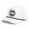Florida Gators 2025 Basketball National Champions 3D Five Panel Classic Rope Hat- White/ Black
