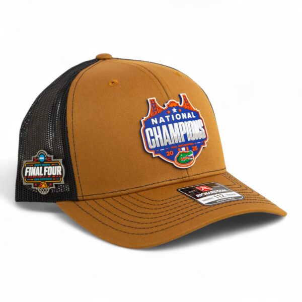 Florida Gators 2025 Final Four National Champions Snapback Trucker Hat- Caramel/ Black