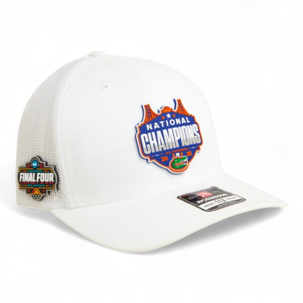 Florida Gators 2025 Final Four National Champions Snapback Trucker Hat- White
