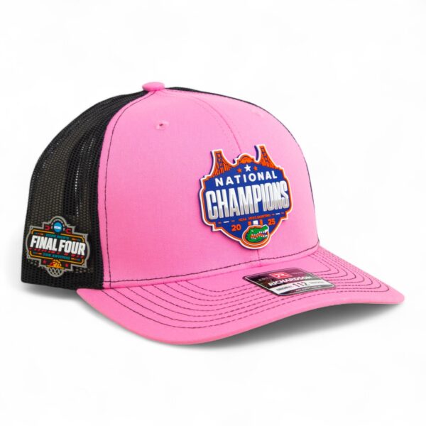 Florida Gators 2025 Final Four National Champions Snapback Trucker Hat- Pink/ Black