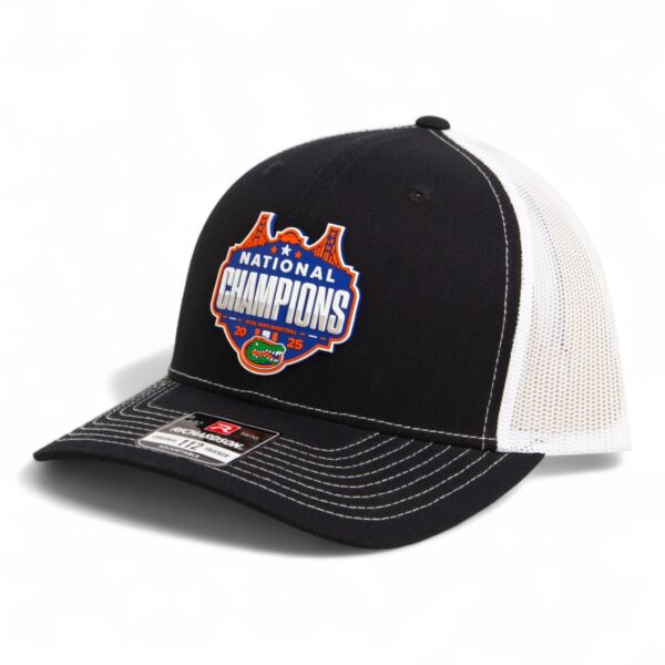 Florida Gators 2025 Basketball National Champions Snapback Trucker Hat- Black/ White