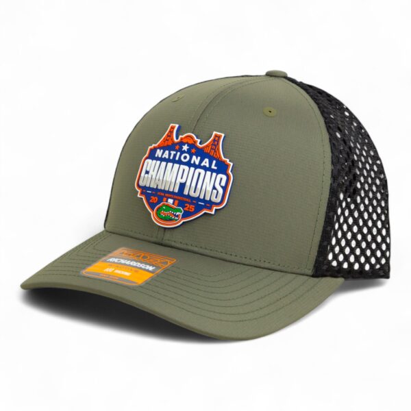 Florida Gators 2025 Basketball National Champions 3D Snapback Tilikum Trucker Hat- Loden/ Black