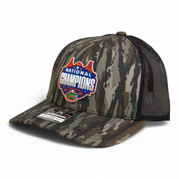 Florida Gators 2025 Basketball National Champions Snapback Trucker Hat- Realtree Original/ Black