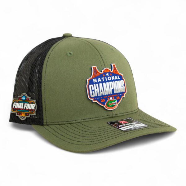 Florida Gators 2025 Final Four National Champions Snapback Trucker Hat- Loden/ Black