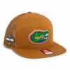 Florida Gators 2025 Final Four 3D Snapback Seven-Panel Flat Bill Trucker Hat- Caramel