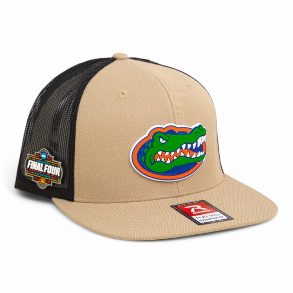 Florida Gators 2025 Final Four 3D Wool Blend Flat Bill Hat- Tan/ Black