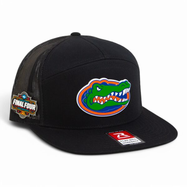 Florida Gators 2025 Final Four 3D Snapback Seven-Panel Flat Bill Trucker Hat- Black