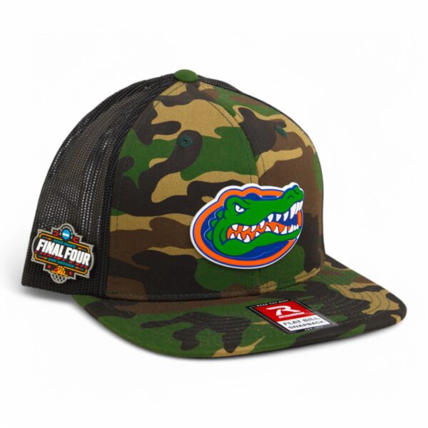 Florida Gators 2025 Final Four 3D Wool Blend Flat Bill Hat- Army Camo/ Black