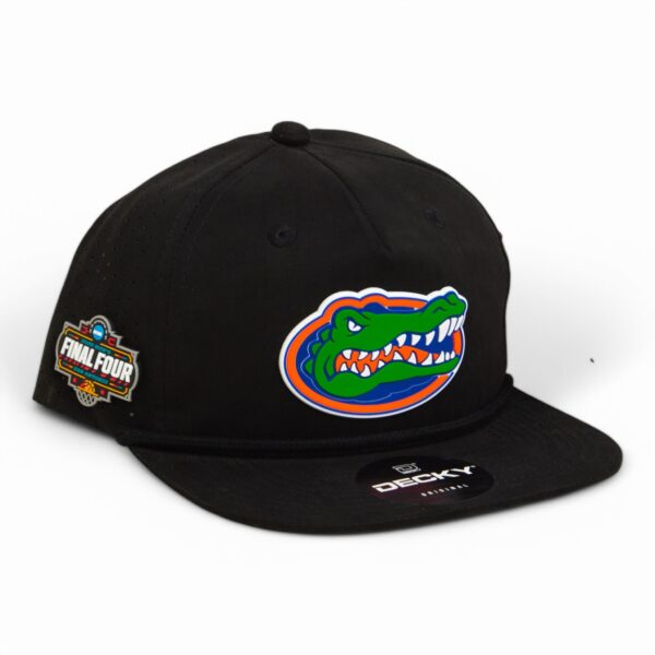 Florida Gators 2025 Final Four 3D Perforated Rope Hat- Black
