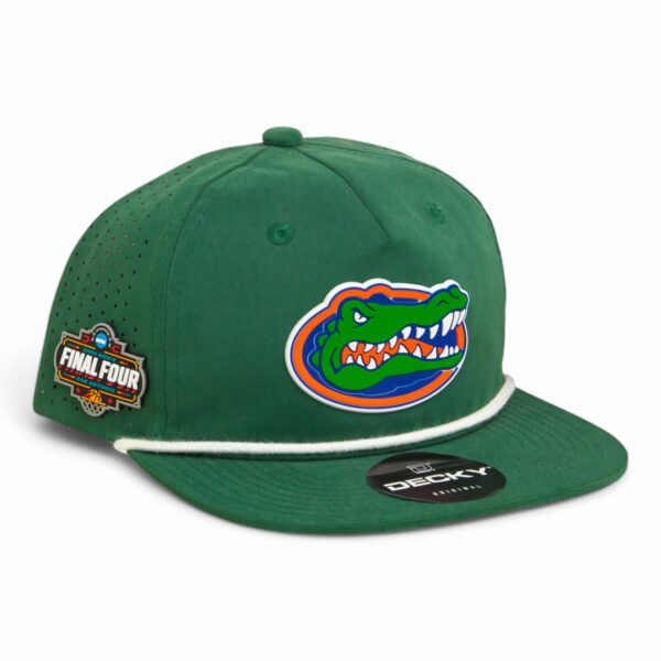 Florida Gators 2025 Final Four 3D Perforated Rope Hat- Forest/ White