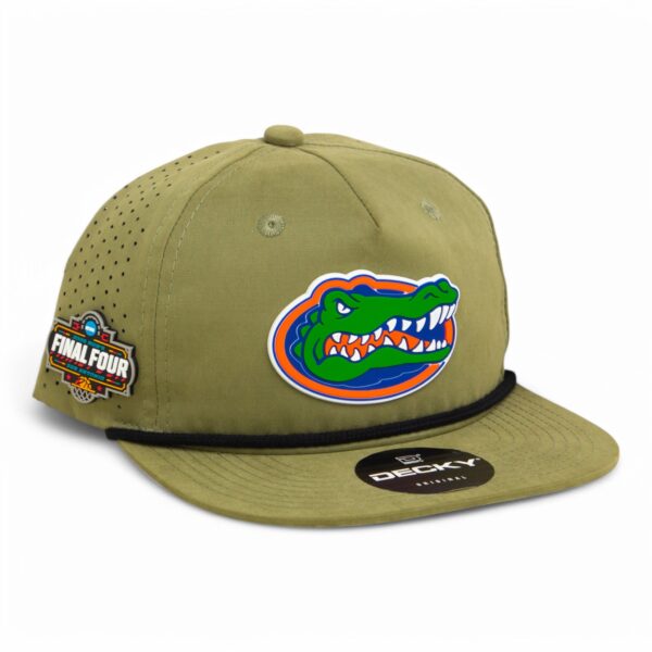Florida Gators 2025 Final Four 3D Perforated Rope Hat- Loden/ Black