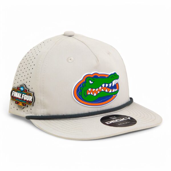 Florida Gators 2025 Final Four 3D Perforated Rope Hat- Grey/ Charcoal