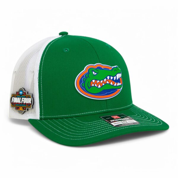 Florida Gators 2025 Final Four 3D Snapback Trucker Hat- Kelly Green/ White