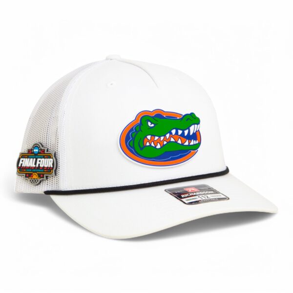 Florida Gators 2025 Final Four 3D Snapback Trucker Rope Hat- White/ Black