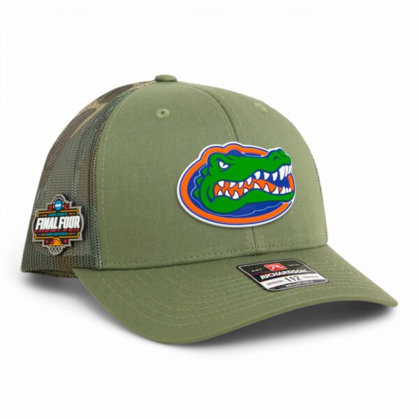 Florida Gators 2025 Final Four 3D Snapback Trucker Hat- Loden Camo