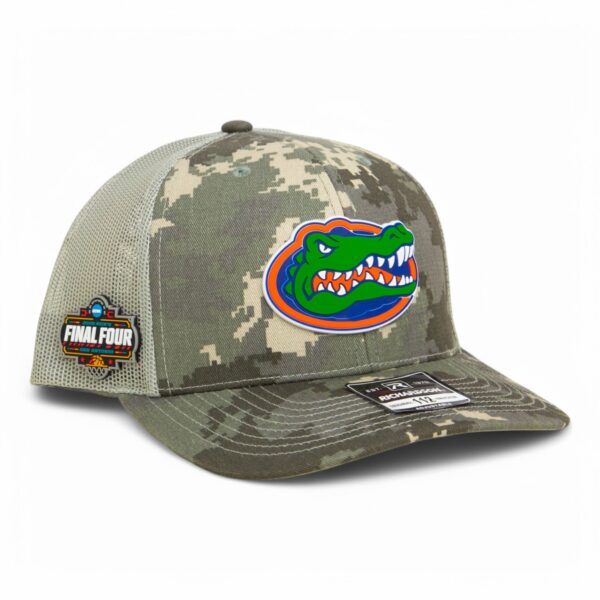 Florida Gators 2025 Final Four 3D Snapback Trucker Hat- Military Digital Camo