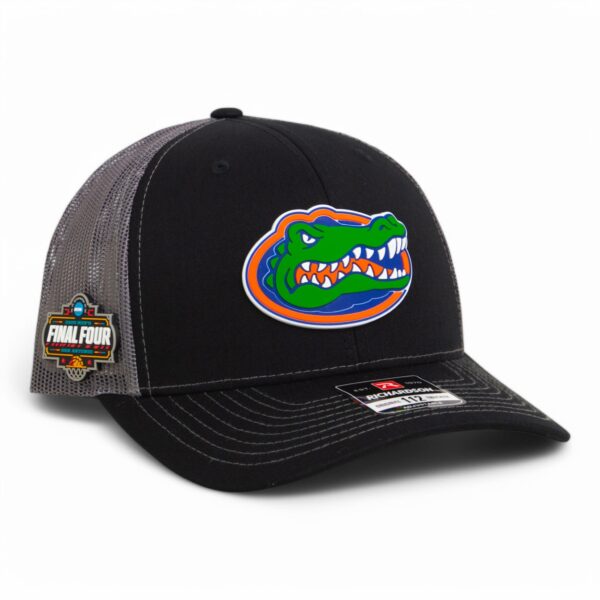 Florida Gators 2025 Final Four 3D Snapback Trucker Hat- Black/ Charcoal