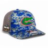 Florida Gators 2025 Final Four 3D Snapback Trucker Hat- Royal Digital Camo