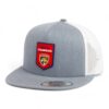 Florida Panthers Stanley Cup Champions 3D YP Snapback Flat Bill Trucker Hat- Heather Grey/ White