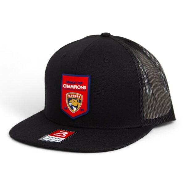 Florida Panthers Stanley Cup Champions 3D Wool Blend Flat Bill Hat- Black