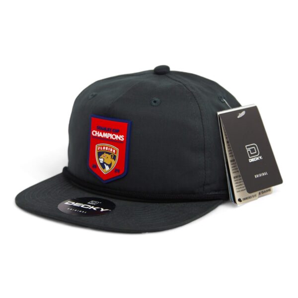 Florida Panthers Stanley Cup Champions 3D Classic Rope Hat- Charcoal/ Black