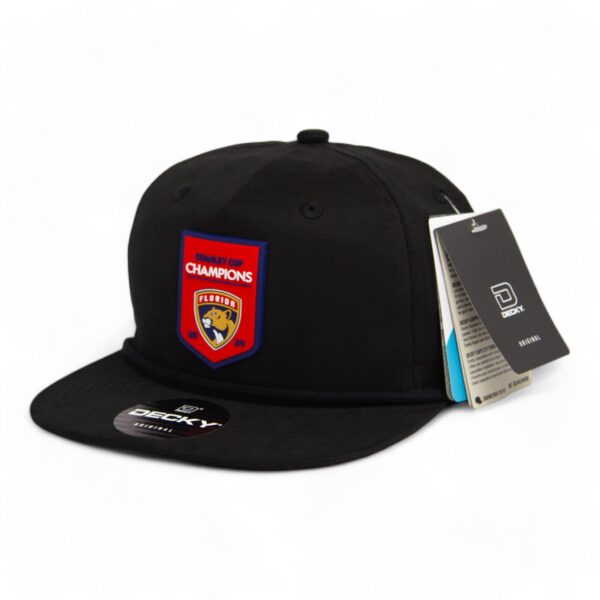 Florida Panthers Stanley Cup Champions 3D Classic Rope Hat- Black