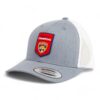Florida Panthers Stanley Cup Champions 3D YP Snapback Trucker Hat- Heather Grey/ White