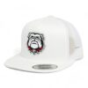 Georgia Bulldogs UGA 3D YP Snapback Flat Bill Trucker Hat- White