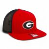 Georgia Bulldogs Power G 3D Wool Blend Flat Bill Hat- Red/ Black
