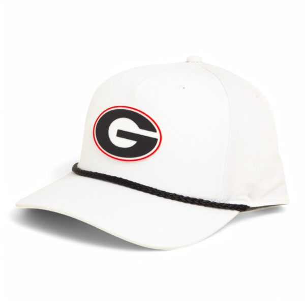 Georgia Bulldogs Power G 3D Five Panel Classic Rope Hat- White/ Black