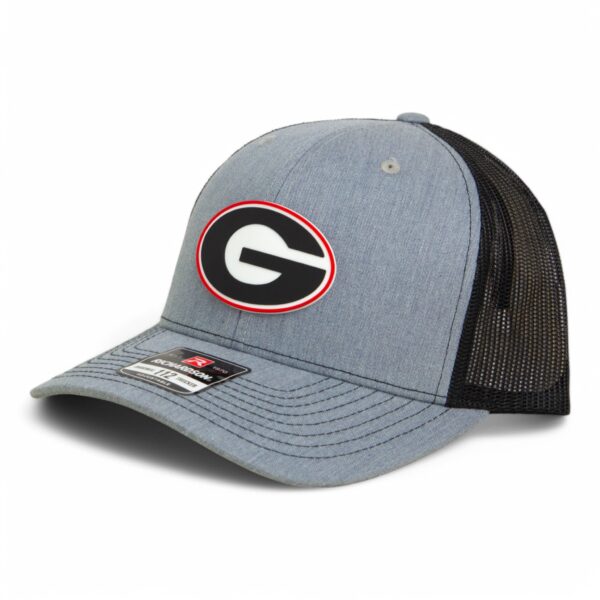 Georgia Bulldogs Power G 3D Snapback Trucker Hat- Heather Grey/ Black