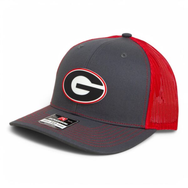 Georgia Bulldogs Power G 3D Snapback Trucker Hat- Charcoal/ Red