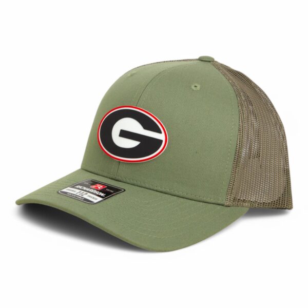 Georgia Bulldogs Power G 3D Snapback Trucker Hat- Loden Green