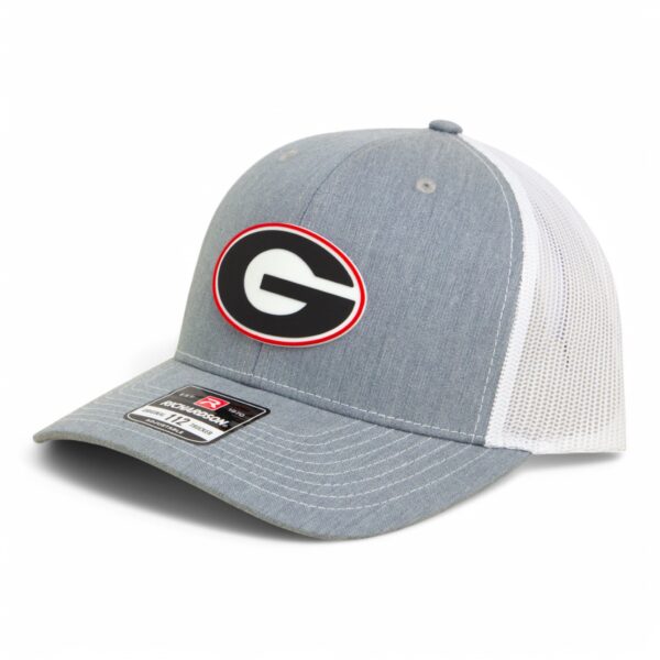 Georgia Bulldogs Power G 3D Snapback Trucker Hat- Heather Grey/ White